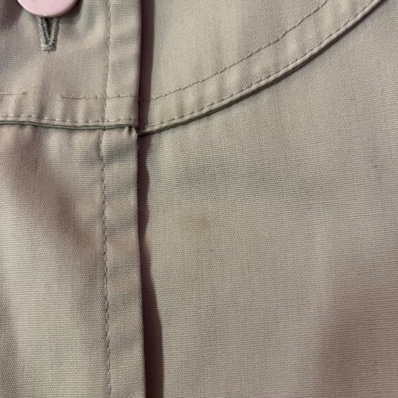 Vintage London Fog Trench Coat Womens 6P Petites Used Khaki Lined *No Belt - Picture 9 of 14